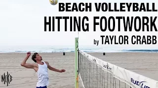 Beach Volleyball Hitting Footwork by Taylor Crabb