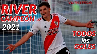 TODOS los GOLES de RIVER PLATE | CAMPEÓN 2021 | LIGA PROFESIONAL