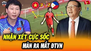 Chứng Kiến VN Thắng Kịch Tính 3-2 Philippines, Thầy Park Nhận Xét Cực Sốc Màn Ra Mắt Của HLV Kim