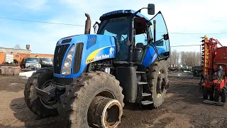 Трактор New Holland T8040. Парко - хозяйственные работы! АРХИВ