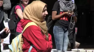 Wretched: Muslim woman calls Christian stupid.