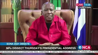 EFF leader Julius Malema responds to SONA 2021