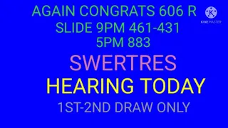 SWERTRES HEARING TODAY SEPT 21 2021
