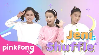 Move like Jeni! 🎶 | Jeni Shuffle | Kids Choreography | Performance Video | Pinkfong Kids Pop Dance