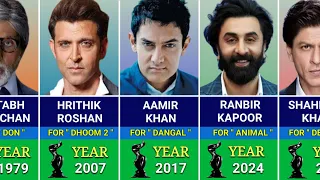 Best Actor Filmfare Award 1954-2024 | SRK | Aamir Khan | Hrithik Roshan