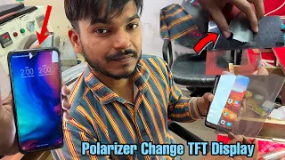 How to change polarizer very easy tricks | film change | Grafick change TFT Display