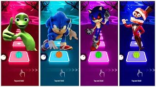 Dame tu cosita challenge 🆚 Sonic 🆚 Sonic exe song 🆚 The amazing digital circus🌟 Tiles Hop EDM Rush