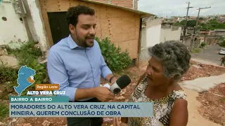 Bairro a Bairro: obra na região leste de BH é paralisada e causa transtornos para moradores