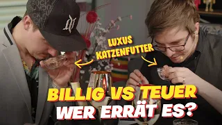 ERKENNEN wir das LUXUS KATZENFUTTER? 💰 BILLIG vs TEUER Folge 2!