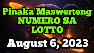 Pinaka Maswerteng Numero sa Lotto ngayong August 6, 2023| @dreamsmaster1818