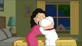 Family Guy- Brian Kisses Joe's Wife