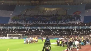 Napoli-Real Madrid: urlo The Champions ripreso dalla Curva B