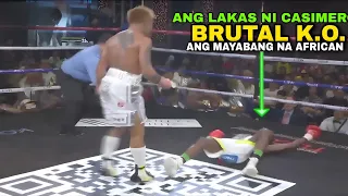 PANALO si CASIMERO vs NGHITUMBWA ROUND 6 HIGHLIGHTS Brutal Knocked down