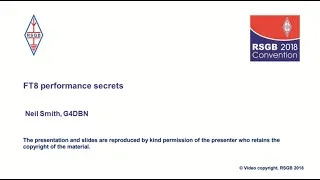 RSGB 2018 Convention lecture - FT8 Secrets