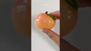 실리콘테이프로 복숭아🍑말랑이 만들기 DIY Peach Squishy with Nano Tape & Slime #shorts