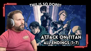 EDM Producer Reacts To Attack on Titan ALL Endings (1-7)