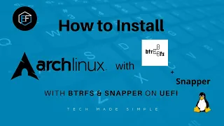 How to install Arch Linux with BTRFS & Snapper