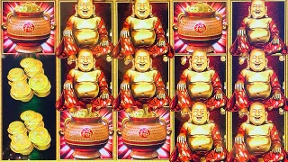 FULL SCREEN of BUDDHA & COINS (4 POT BONUS)