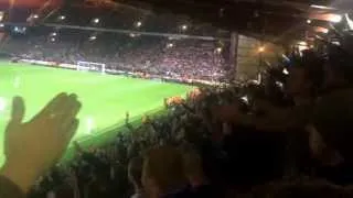 Bradford 2 Leeds 1 27/8/14 Crowd reaction to goal