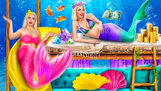 Rich VS Broke Mermaid | Good VS Bad Battle | I was Adopted by Billionaire Mermaid by RATATA POWER