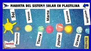 🌞Maqueta del SISTEMA SOLAR en plastilina. Fácil. DIY. El Sistema Solar.🪐