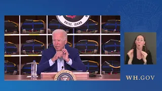 President Biden Receives a Briefing from Federal and State Fire Agency Officials