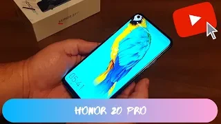 Honor 20 Pro unboxing and very short review (not in-depth)