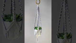 Learn How to Make my Easy Macrame Plant Hanger for Beginners - Full Tutorial on my Channel