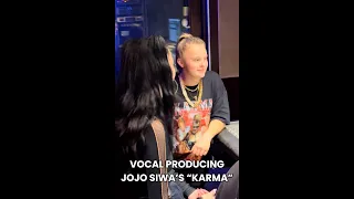 Vocal Producing  @JoJoSiwa "Karma" #behindthesong #vocalproducer #vocalproduction #jojosiwa #shorts