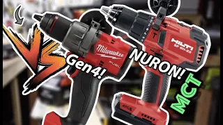 Milwaukee Gen4 vs HILTI NURON (Hammer Drills)