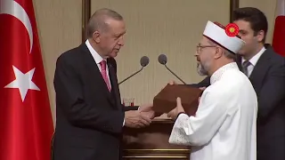 Cumhurbaşkanı Erdoğan, İlçe Müftüleri İstişare Toplantısı’nda konuşuyor