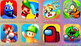 Bowmasters,Save The Doge,Stumble Guys,Maria Kart,Roblox,Plants vs Zombies 2,Garten Of Rainbow......