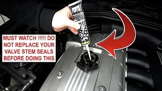 How To FIX Valve Stem Seals & Rear Main Seal For $10 .... DO NOT Remove Your Head !!!! THIS WORKS