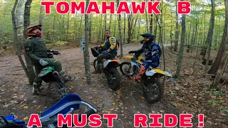 Best Dirt Bike Trails in Michigan, Tomahawk B Loop ORV Trail| Michigan Single Track