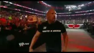 WWE The Rock Sends a message to John Cena