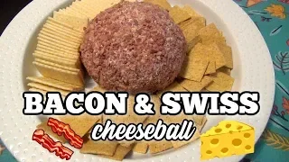 Smokey Bacon Swiss Cheese Ball | Holiday Recipes