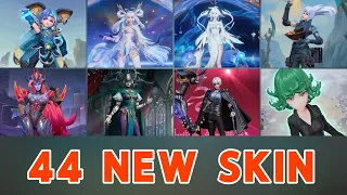 44 NEW SKIN AND HERO ALL MOBA - MLBB - LOL WR - AOV - Onmyoji Arena - Marvel Super War - KOG / HOK