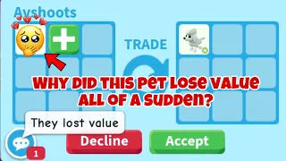 Why did this pet lose so much value all of a sudden? (adopt me)🥺💔