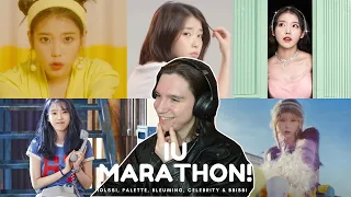 IU REACTION MARATHON! | 홀씨(Holssi) | Celebrity | Palette ft. G-Dragon | BBIBBI | Blueming