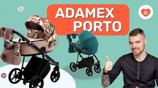 Adamex Porto детская коляска 2 в 1. Видео обзор коляски Адамекс Порто новинка 2021