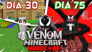 🕸️SOBREVIVÍ 100 Días SIENDO VENOM! en Minecraft HARDCORE....esto fue lo que pasó🛸 Parte 2 #100dias