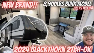LIGHT and Roomy Bunk Model 5th WHEEL! 2024 Blackthorn 27BH-OK
