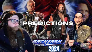 My 2024 WWE Backlash Predictions! New champs are crowned?!