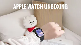 🌱 Midnight Apple Watch SE 2 unboxing ✨