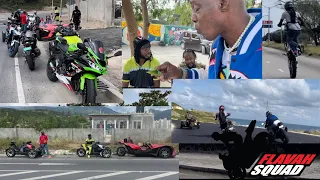 Popcaan & gyptian ‘chronic law ,Kutchie outside St ,Thomas￼ river pree 🌴#bikelife #flavah_squad #r1