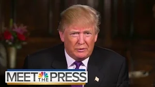 Donald Trump On Healthcare, Planned Parenthood, Iraq War | Meet The Press | NBC News