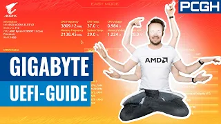 Gigabyte UEFI einstellen mit BIOS Update | Easy + Advanced Mode deutsch