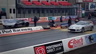 Lamborghini Aventador Vs Toyota Supra Drag Race - Moto Trends