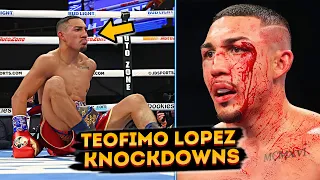 Teofimo Lopez ALL KNOCKDOWNS. 2 Fights when Teofimo Lopez gets Dropped HIGHLIGHTS HD BOXING