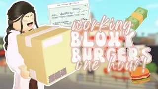 Working At The *NEW* Bloxy Burgers *ON MOBILE* For 1 HOUR! | Roblox Bloxburg